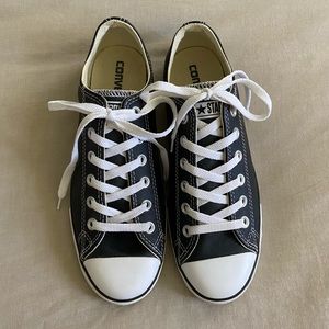 Converse slim leather low top shoes